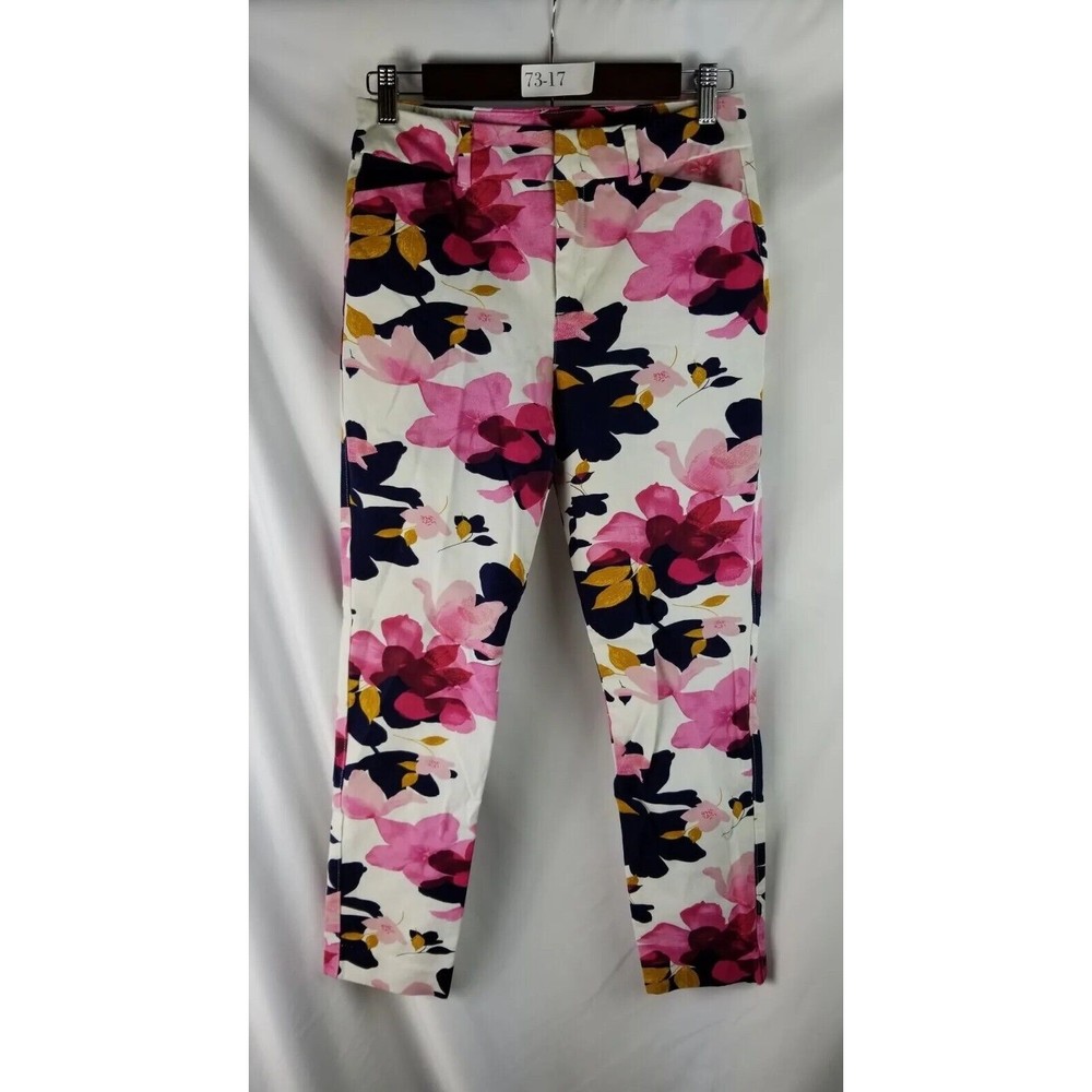 Old Navy Pixie High Rise Floral Pants 4 Women's Multicolored Used